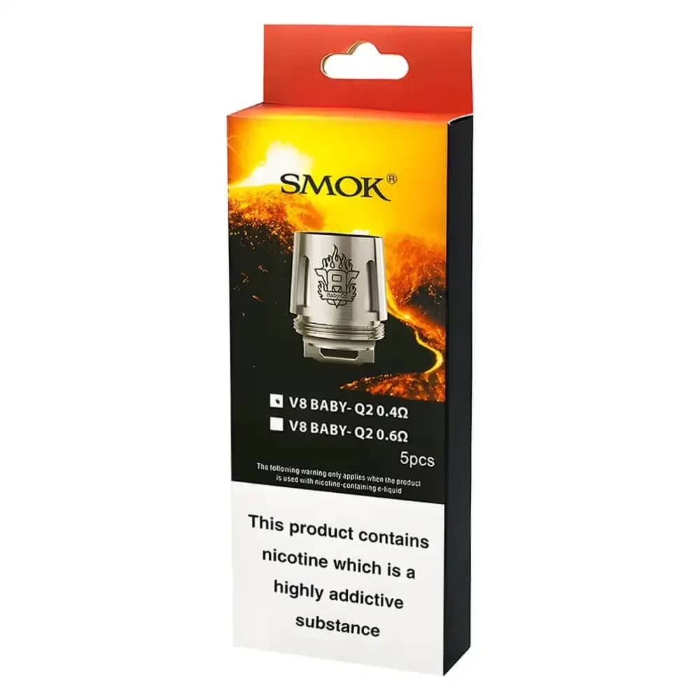 Smok V8 Baby Coils 5  Packs V2 Baby Q2 0.4ohm