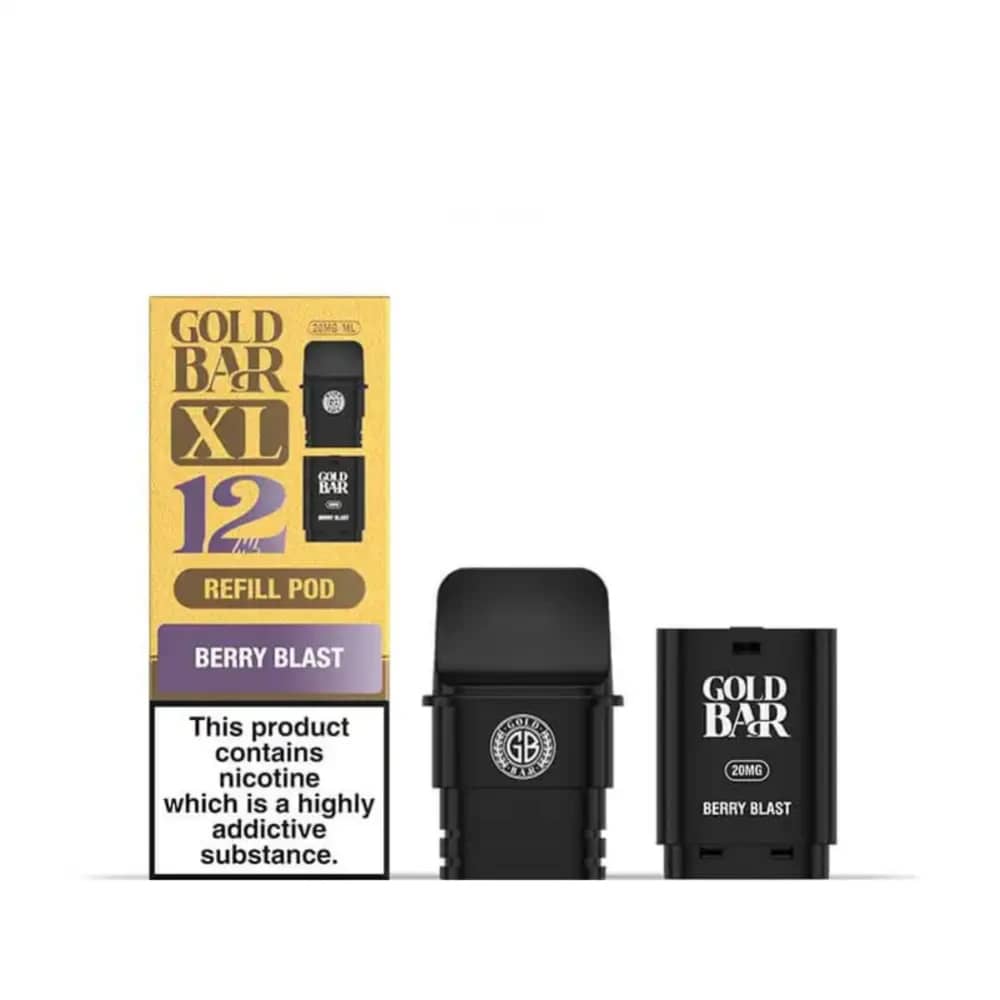 Gold Bar XL 10k Pods Pack of 5 Berry Blast