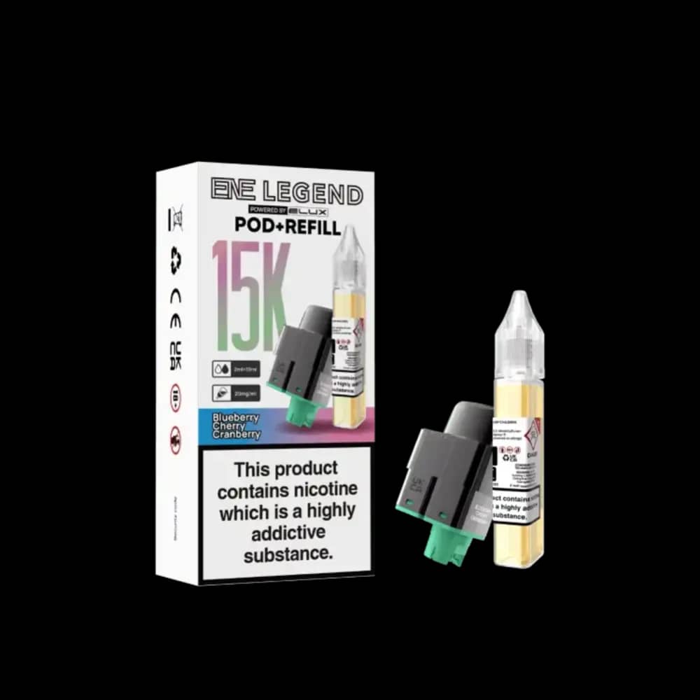 Elux Ene Legend 15k Pods Pack of 5 Blueberry Cherry Cranberry