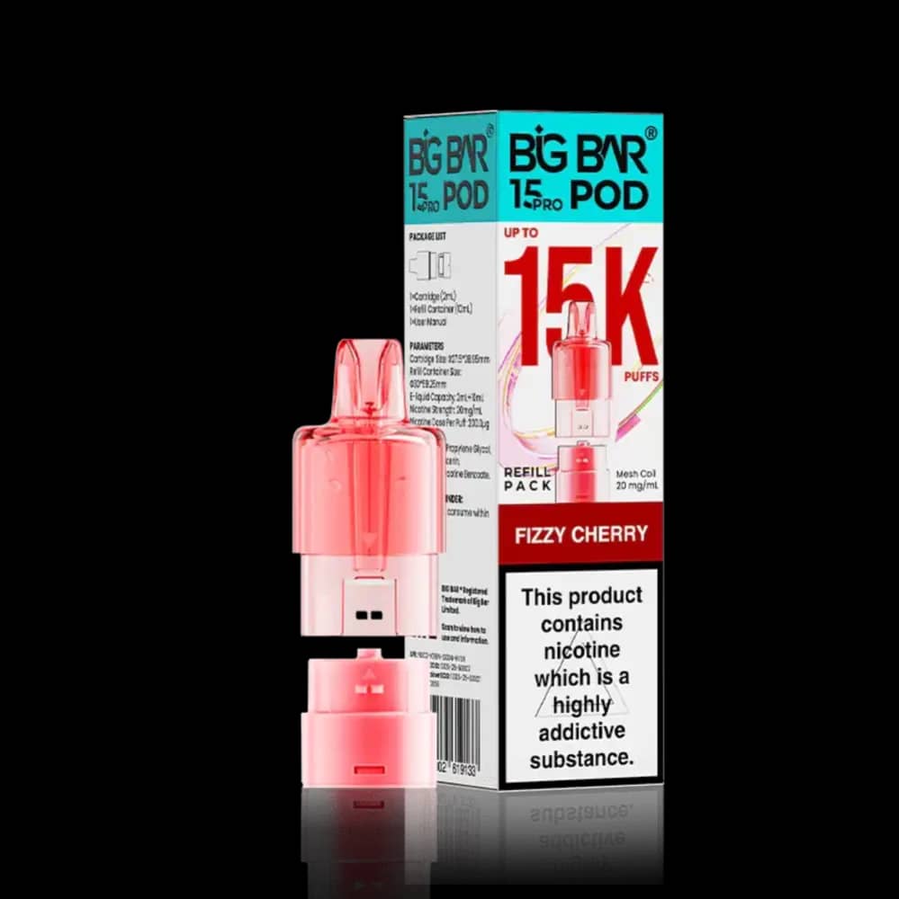 Big Bar Pro 15k Pods Pack of 5 Fizzy Cherry