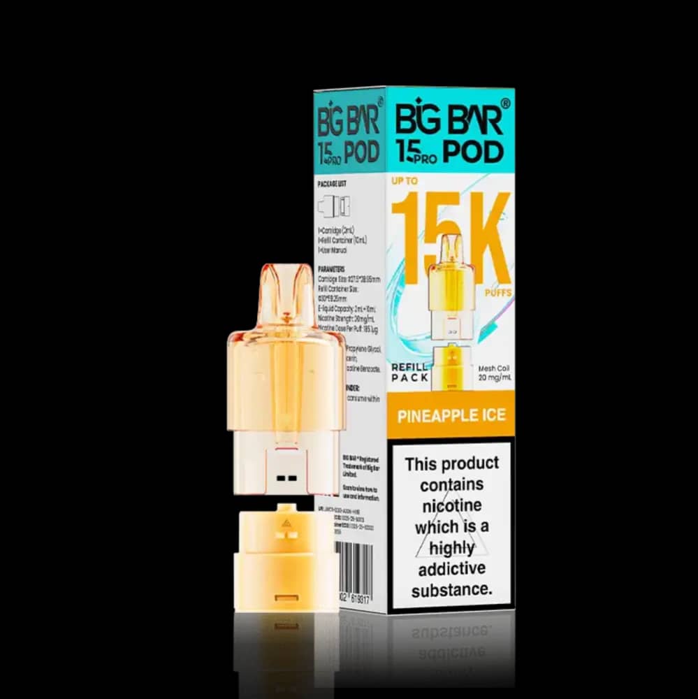 Big Bar Pro 15k Pods Pack of 5 Pineapple Ice