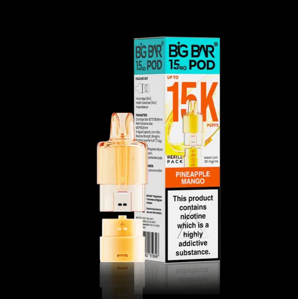 Big Bar Pro 15k Pods Pack of 5 Pineapple Mango
