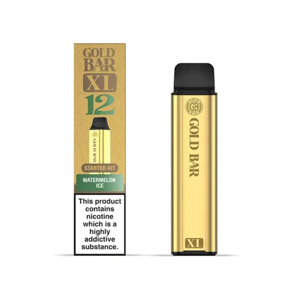 Gold Bar XL 10k Vape Kit Box of 5 Watermelon Ice