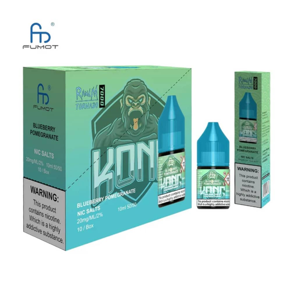RandM 7000 Nic Salts E-Liquids 10ml Box of 10 Blueberry Pomegranate