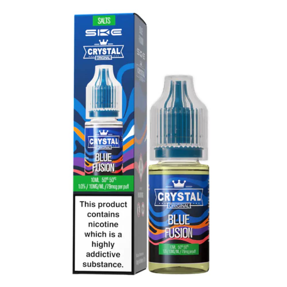 Ske Crystal Nic Salts E-Liquids 10ml Box of 10 Blue Fusion 20mg
