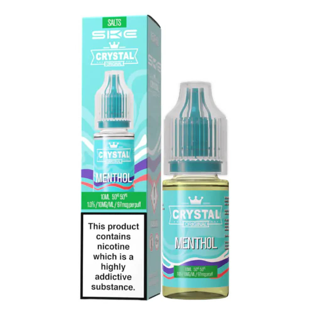 Ske Crystal Nic Salts E-Liquids 10ml Box of 10 Menthol 20mg