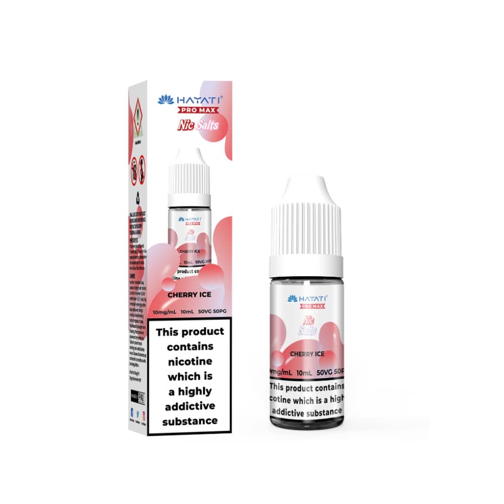 Hayati Pro Max Nic Salts E-Liquids 10ml Box of 10 Cherry Ice 20mg