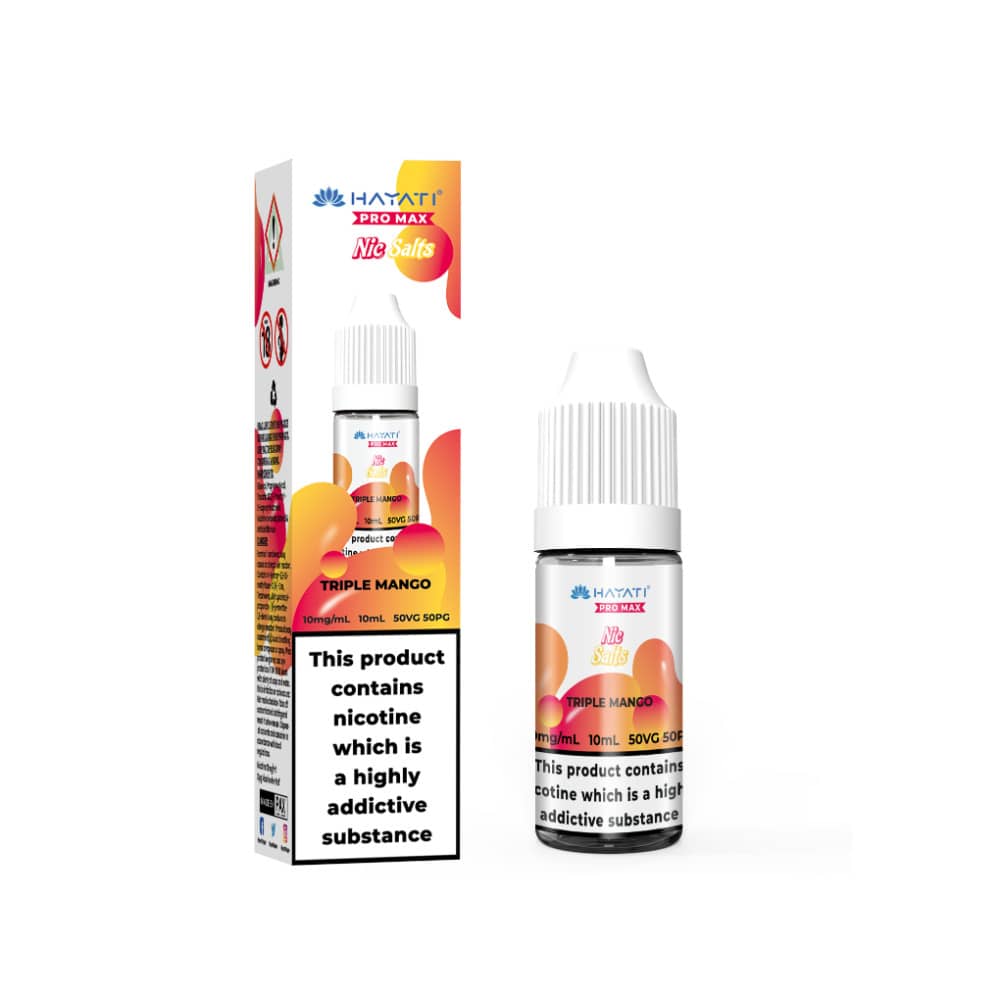 Hayati Pro Max Nic Salts E-Liquids 10ml Box of 10 Triple Mango 20mg