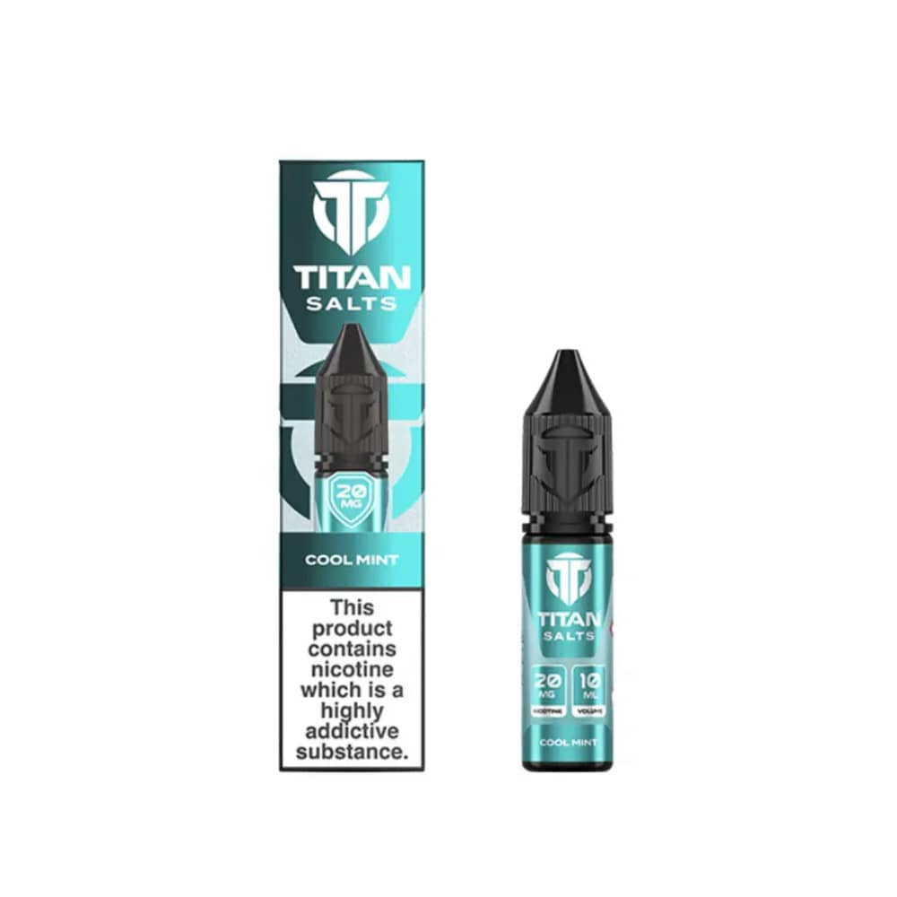 Titan Nic Salts e liquids 10ml Box of 10 Cool Mint 20mg