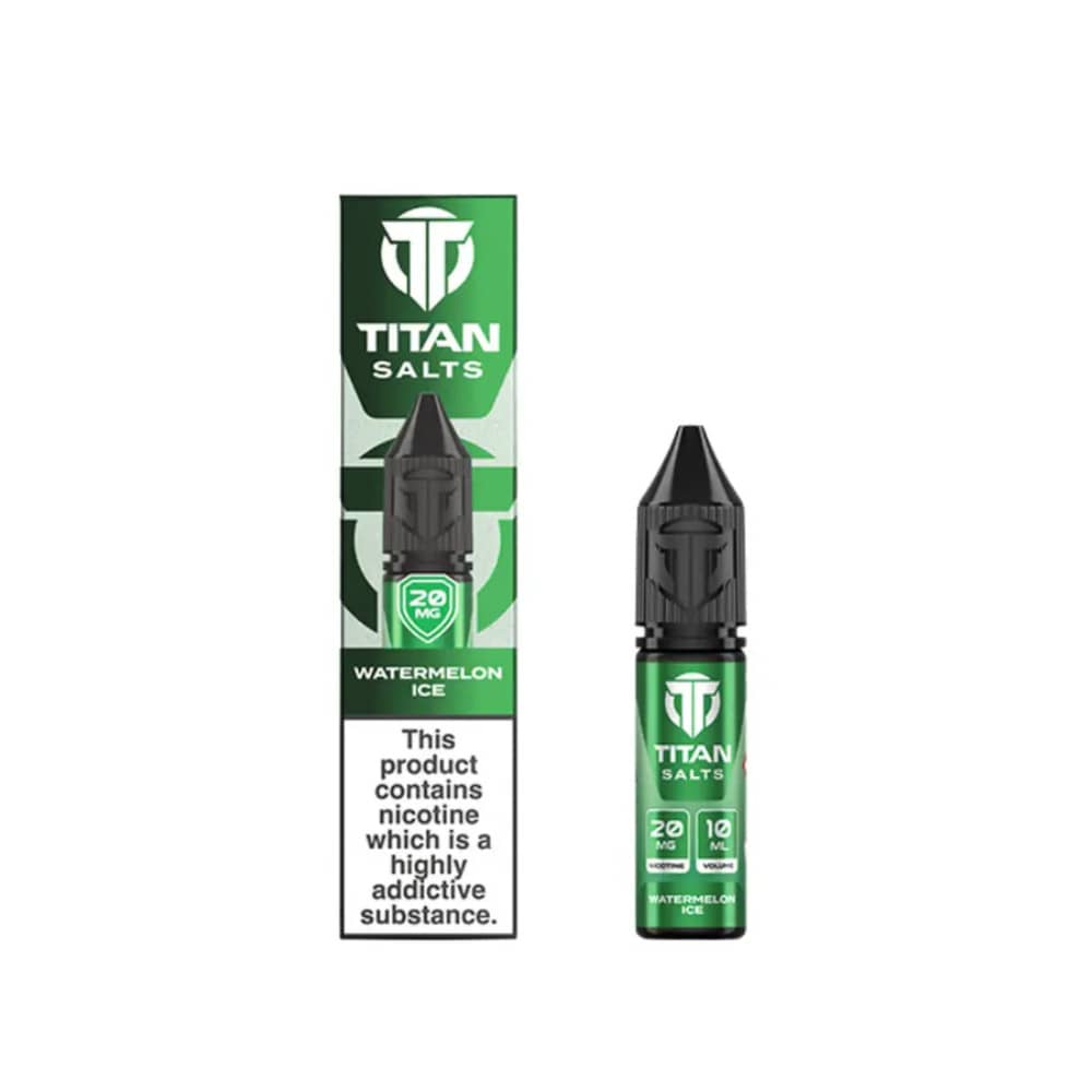 Titan Nic Salts e liquids 10ml Box of 10 Watermelon Ice 20mg