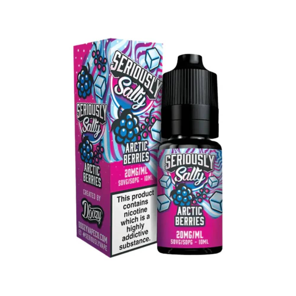 Doozy Seriously Salty Nic Salts e liquids 10ml Box of 10 Arctic Berries 20mg