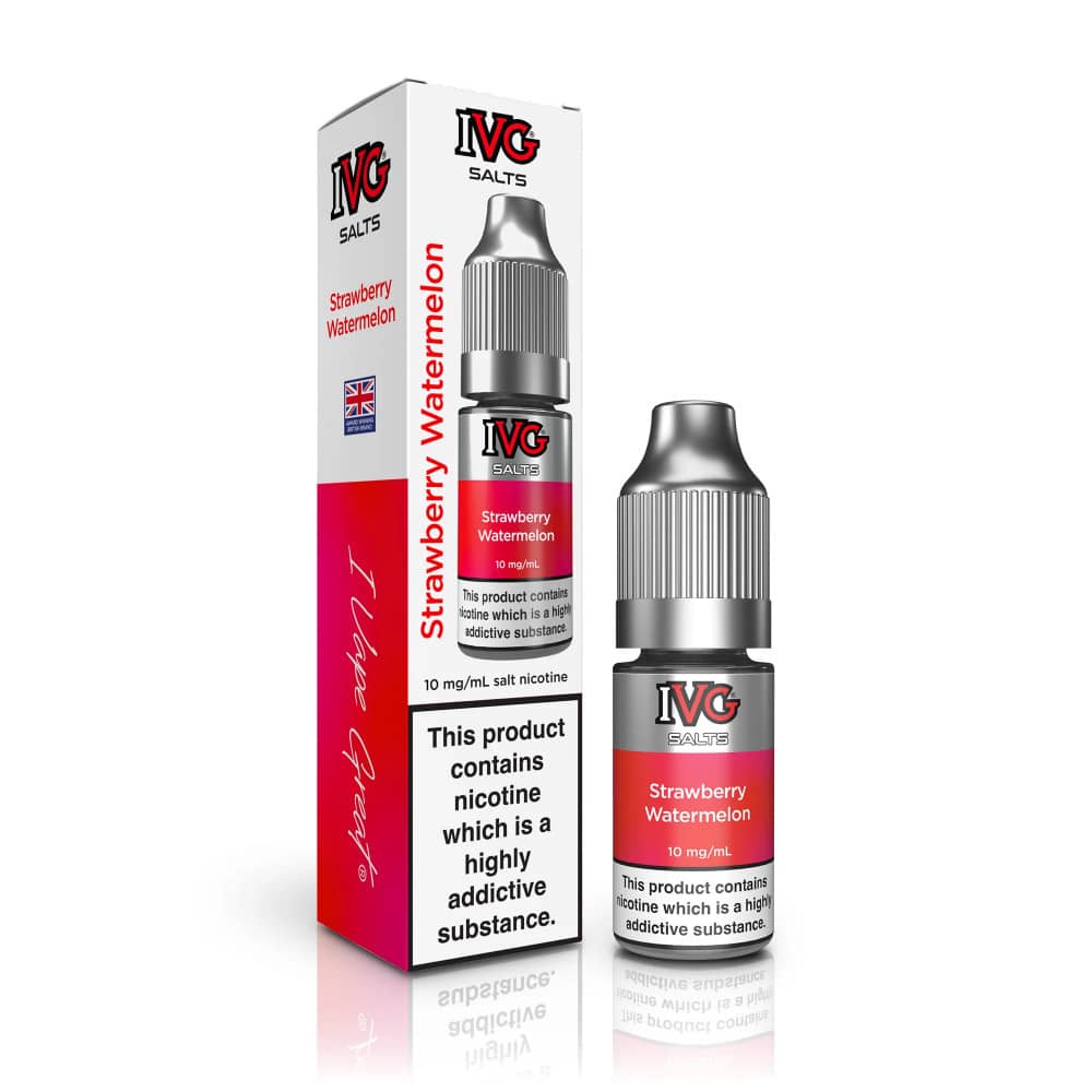 IVG Salt e liquids 10ml Box of 10 Strawberry Watermelon 20mg