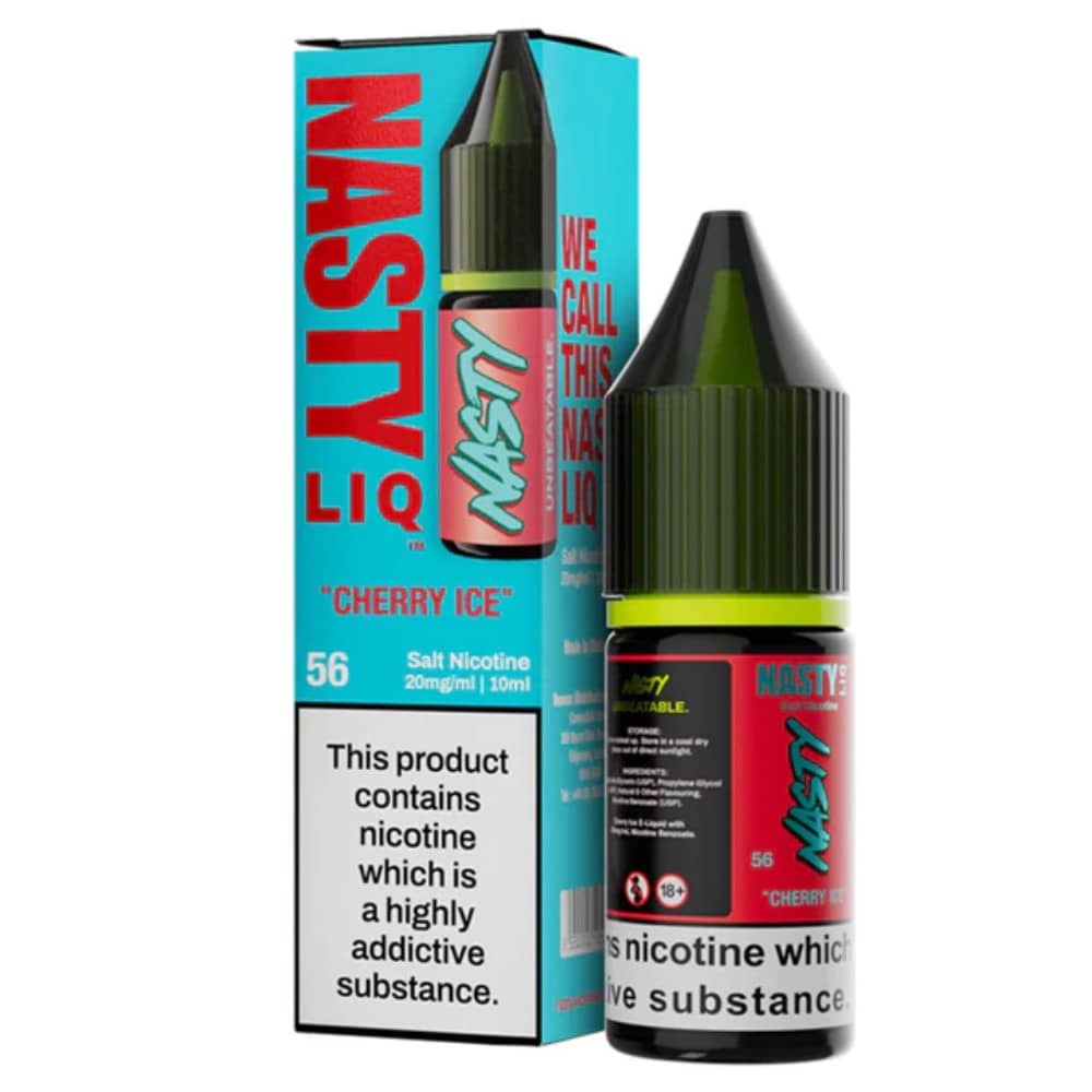 Nasty Liq Nic Salts e liquids 10ml Box of 10 Cherry Ice 20mg