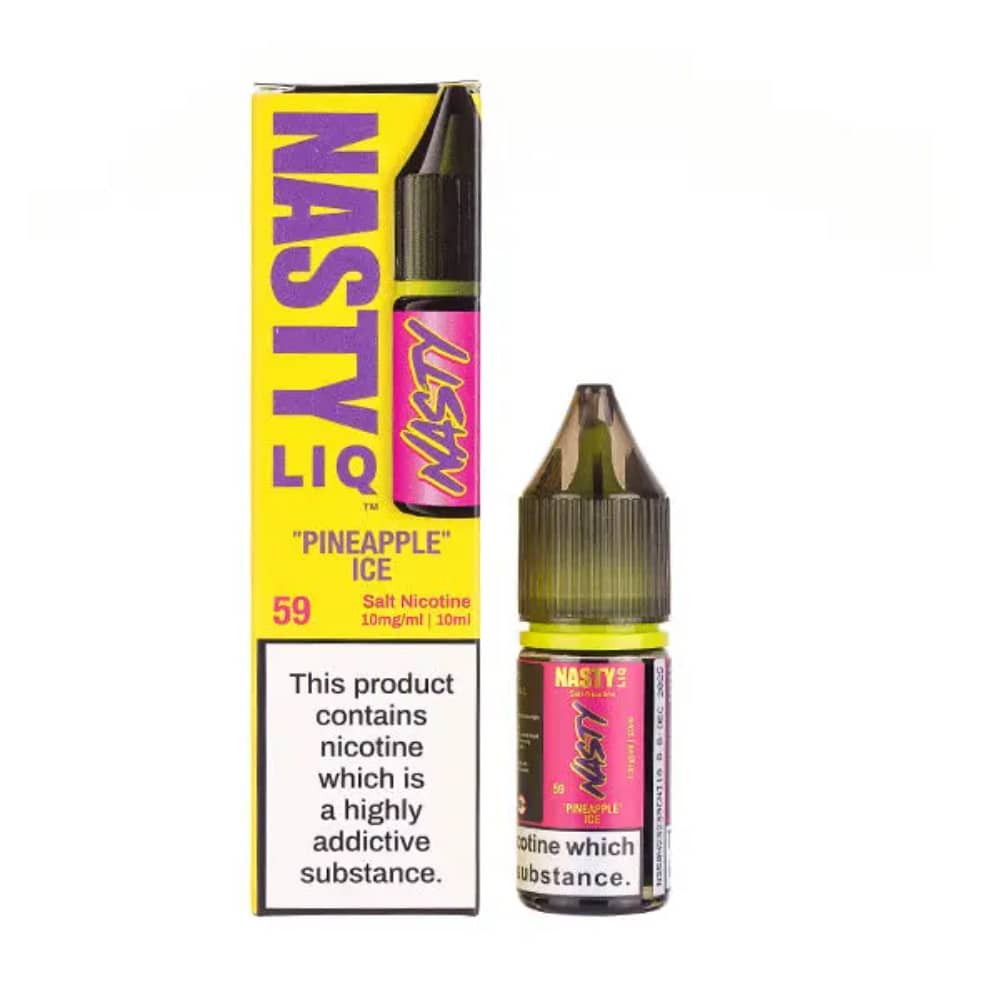 Nasty Liq Nic Salts e liquids 10ml Box of 10 Pineapple Ice 20mg