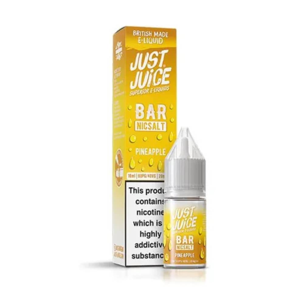 Just Juice Bar Nic Salts e liquids 10ml Box of 10 Pineapple 20mg