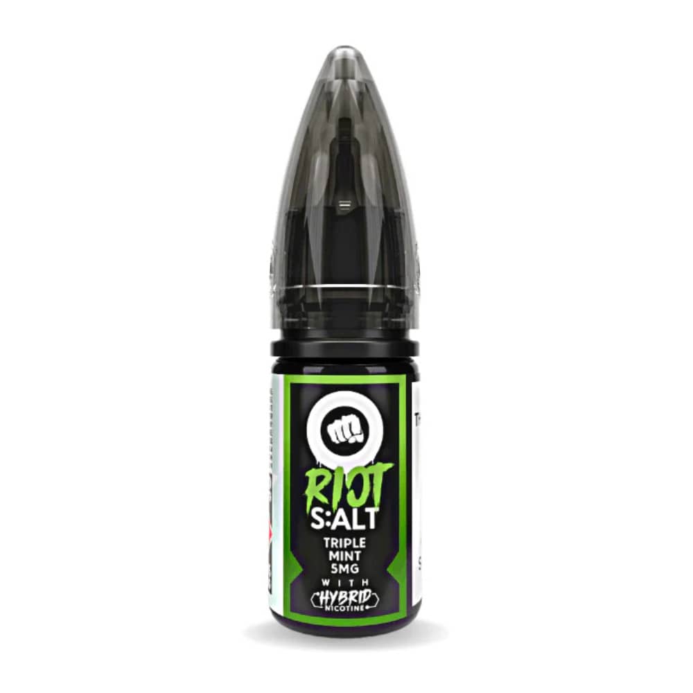 Riot Squad Nic Salt e liquids 10ml Box of 10 Triple Mint 20mg