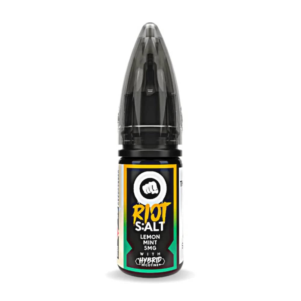 Riot Squad Nic Salt e liquids 10ml Box of 10 Lemon Mint 10mg
