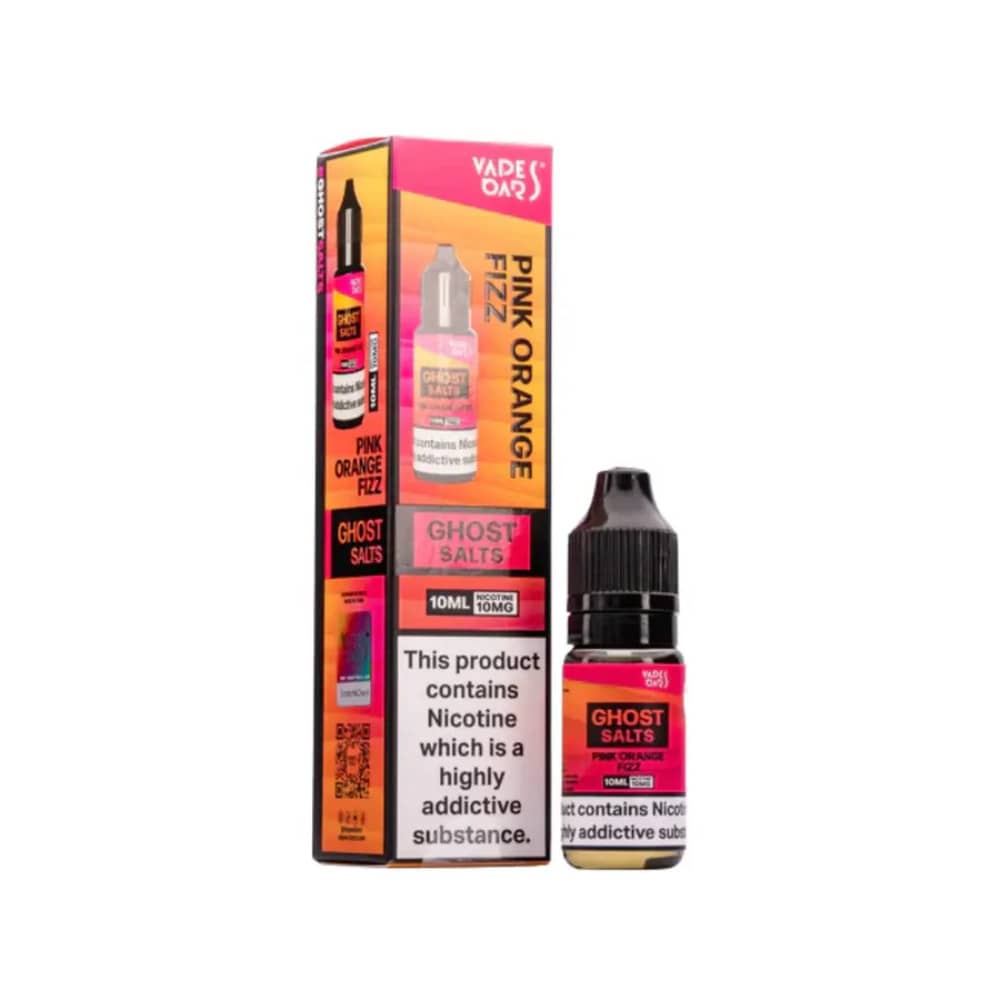 Ghost 3500 Nic Salts e liquids 10ml Box of 10 Pink Orange Fizz 10mg