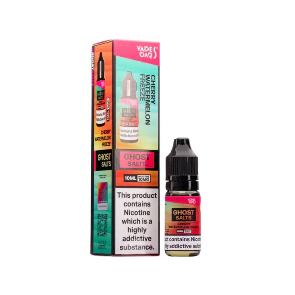 Ghost 3500 Nic Salts e liquids 10ml Box of 10 Cherry Watermelon Freeze 20mg