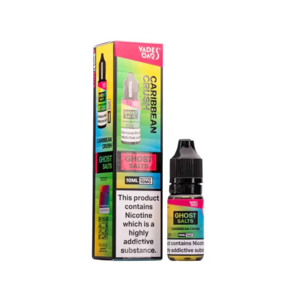 Ghost 3500 Nic Salts e liquids 10ml Box of 10 Caribbean Crush 10mg