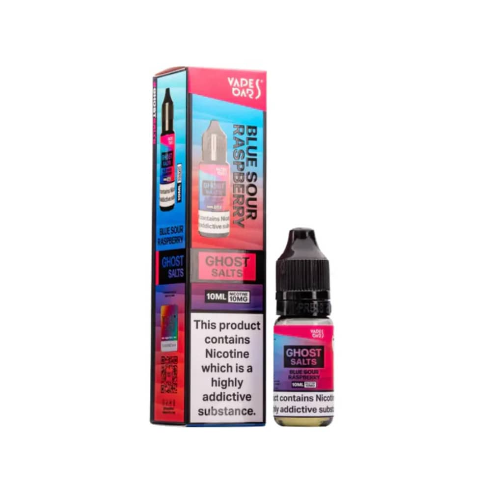 Ghost 3500 Nic Salts e liquids 10ml Box of 10 Blue Sour Raspberry 10mg