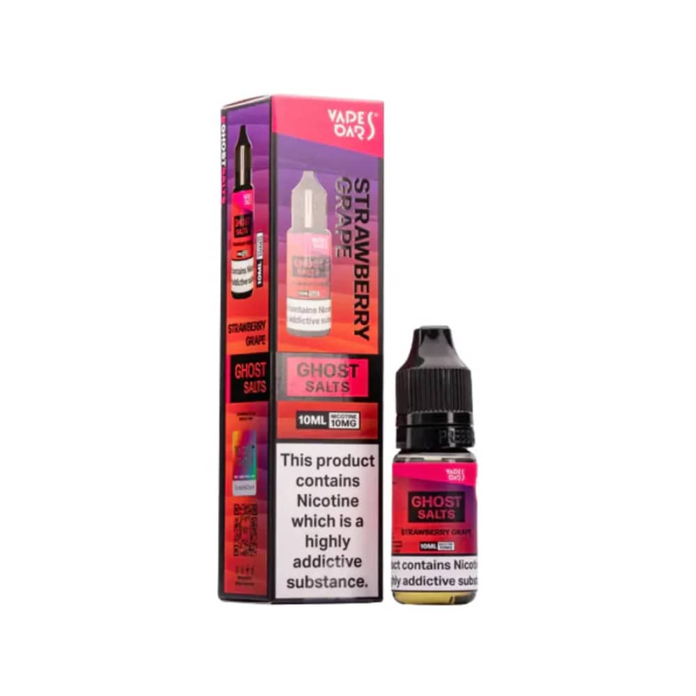 Ghost 3500 Nic Salts e liquids 10ml Box of 10 Strawberry Grape 20mg