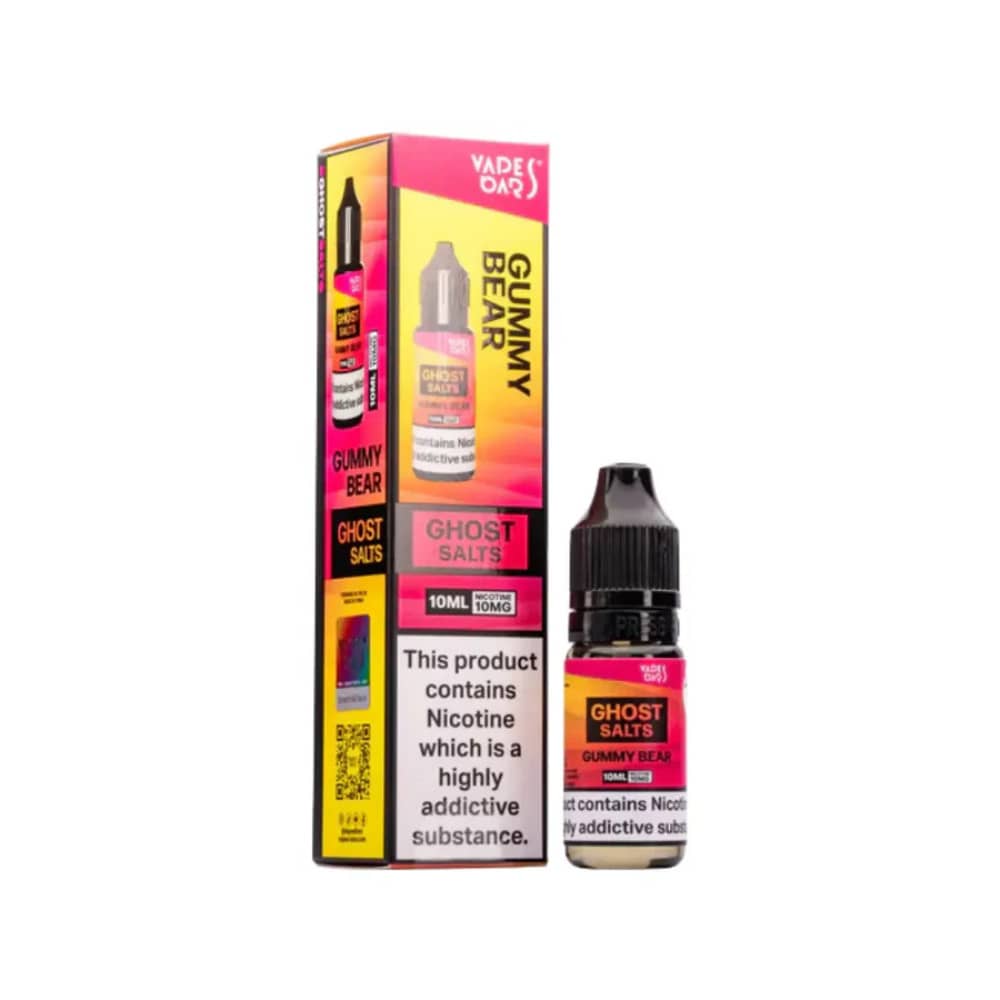 Ghost 3500 Nic Salts e liquids 10ml Box of 10 Gummy Bear 20mg