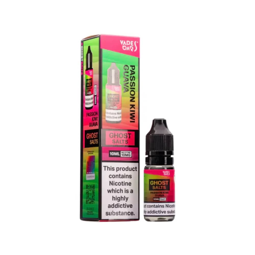 Ghost 3500 Nic Salts e liquids 10ml Box of 10 Passion Kiwi Guava 10mg