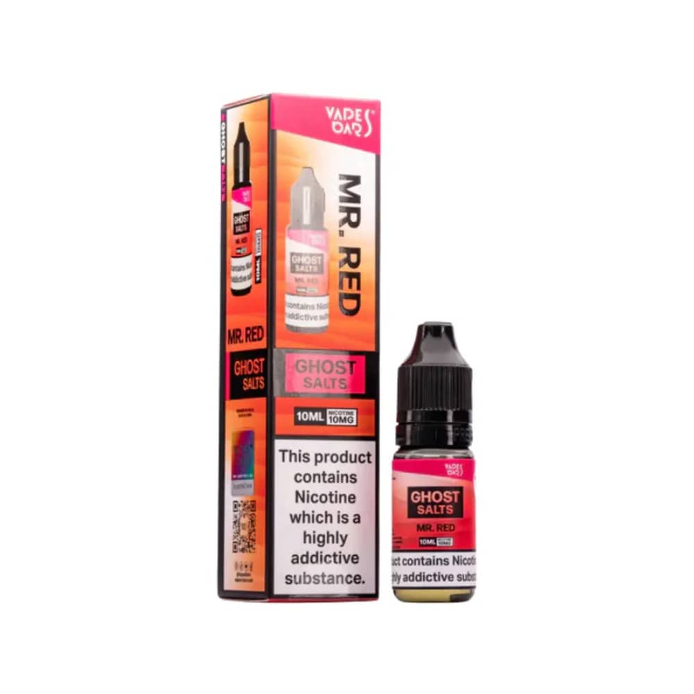 Ghost 3500 Nic Salts e liquids 10ml Box of 10 Mr Red 10mg