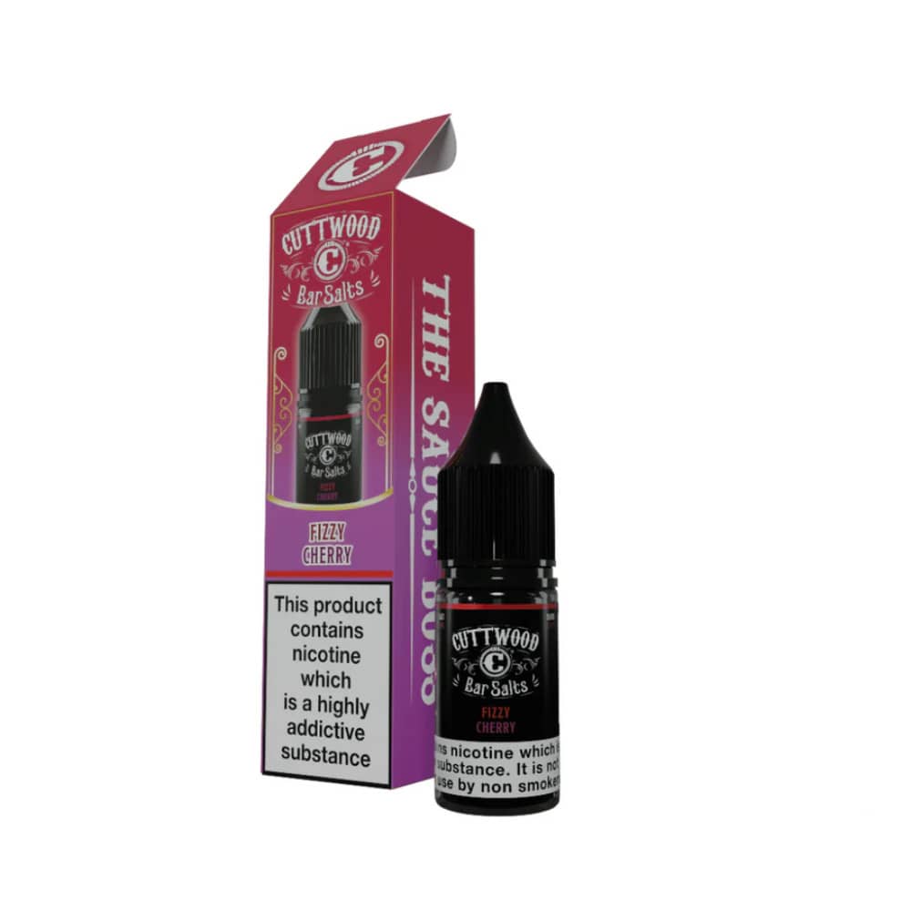 Cuttwood Bar Salt Nic Salts e liquids 10ml Box of 10 Fizzy Cherry 20mg