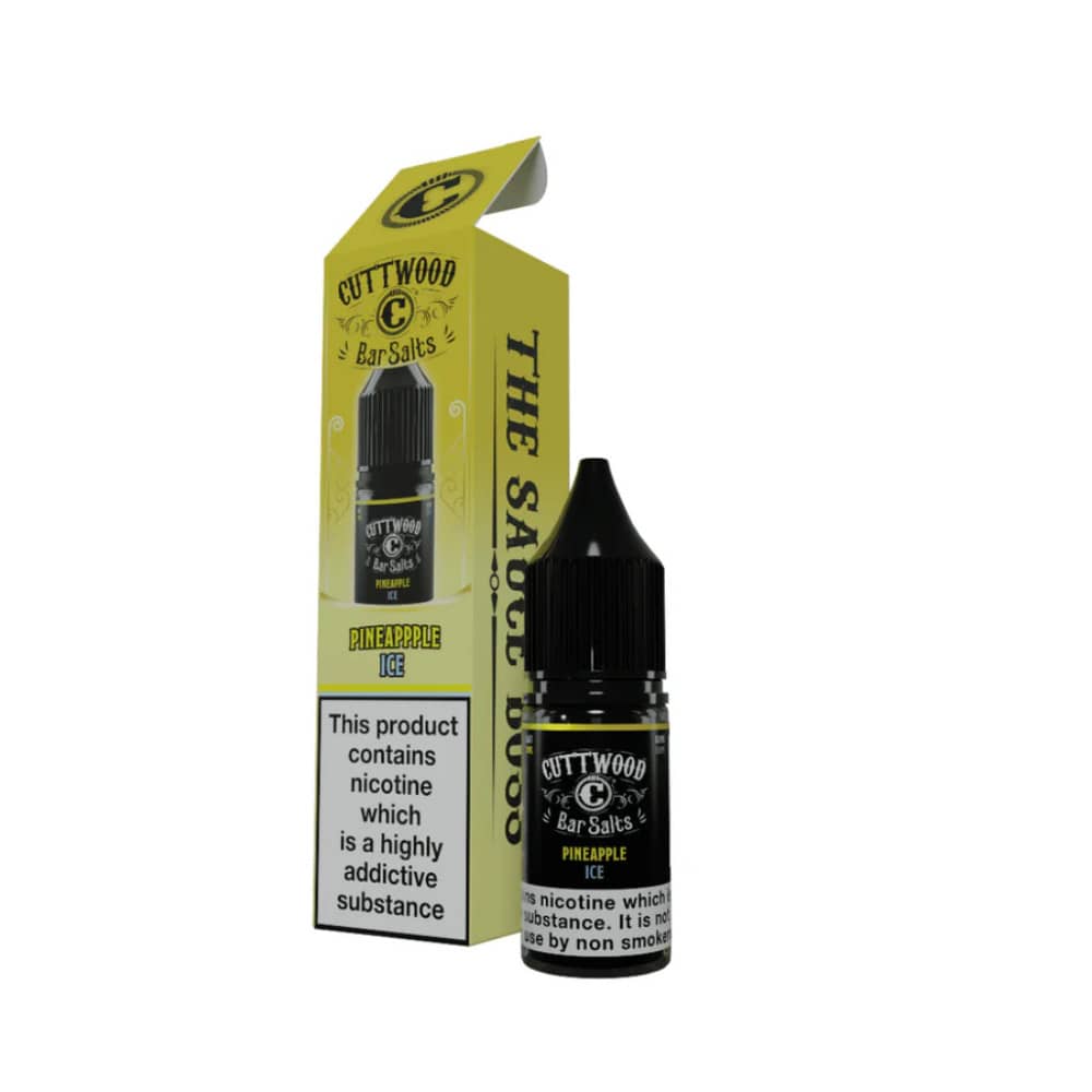 Cuttwood Bar Salt Nic Salts e liquids 10ml Box of 10 Pineapple Ice 20mg
