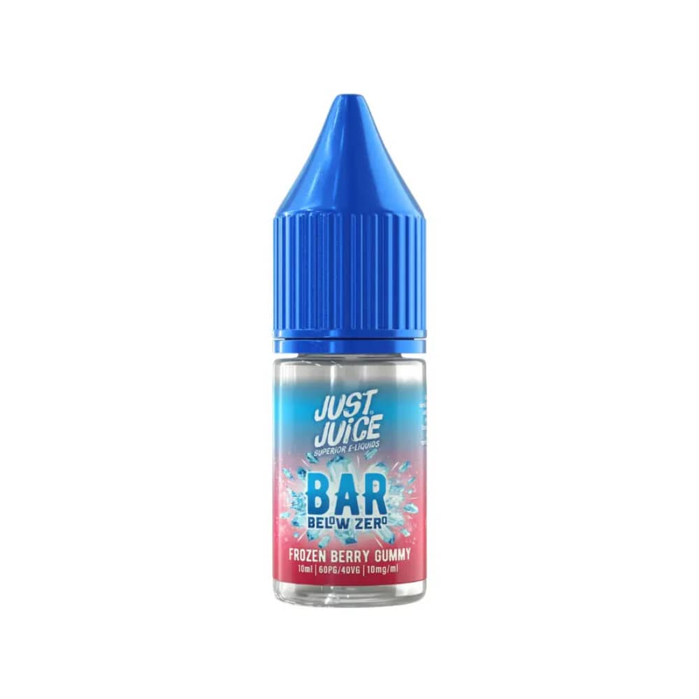 Just Juice Below Zero Nic Salts e liquids 10ml Box of 5 Frozen Berry Gummy 10mg