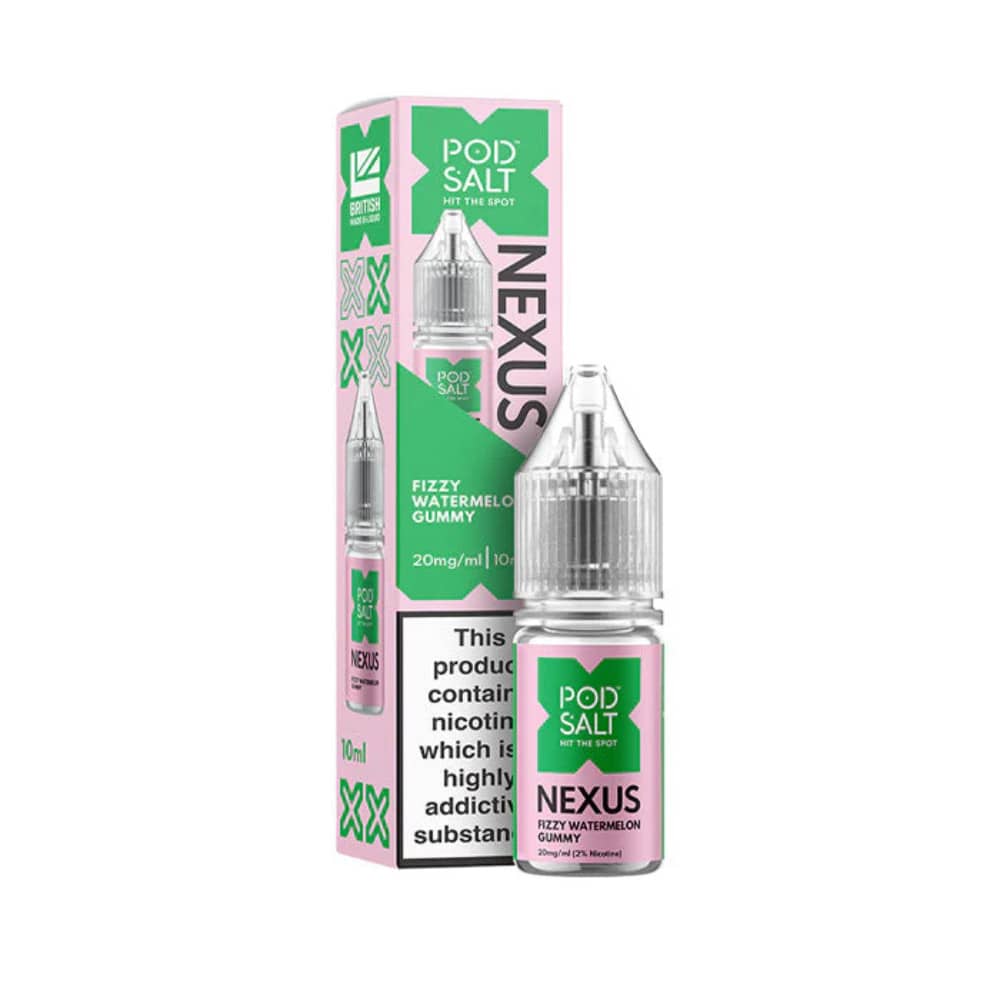 Pod Salt Nexus e liquids 10ml Box of 10 Fizzy Watermelon 20mg