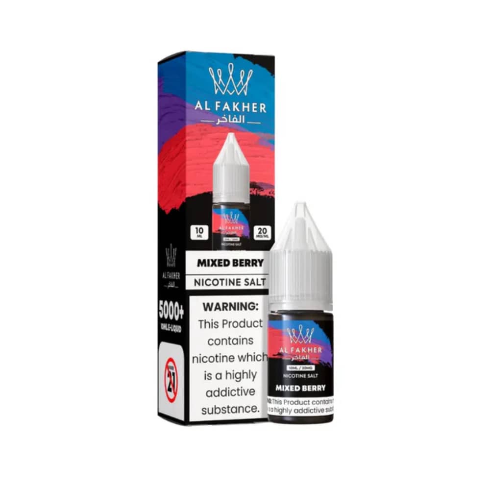 Al Fakher Nic Salts e liquids 10ml Box of 10 Mixed Berries 20mg
