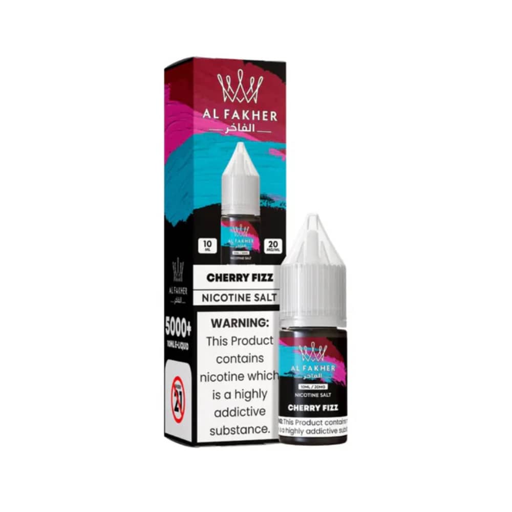 Al Fakher Nic Salts e liquids 10ml Box of 10 Cherry Fizz 20mg