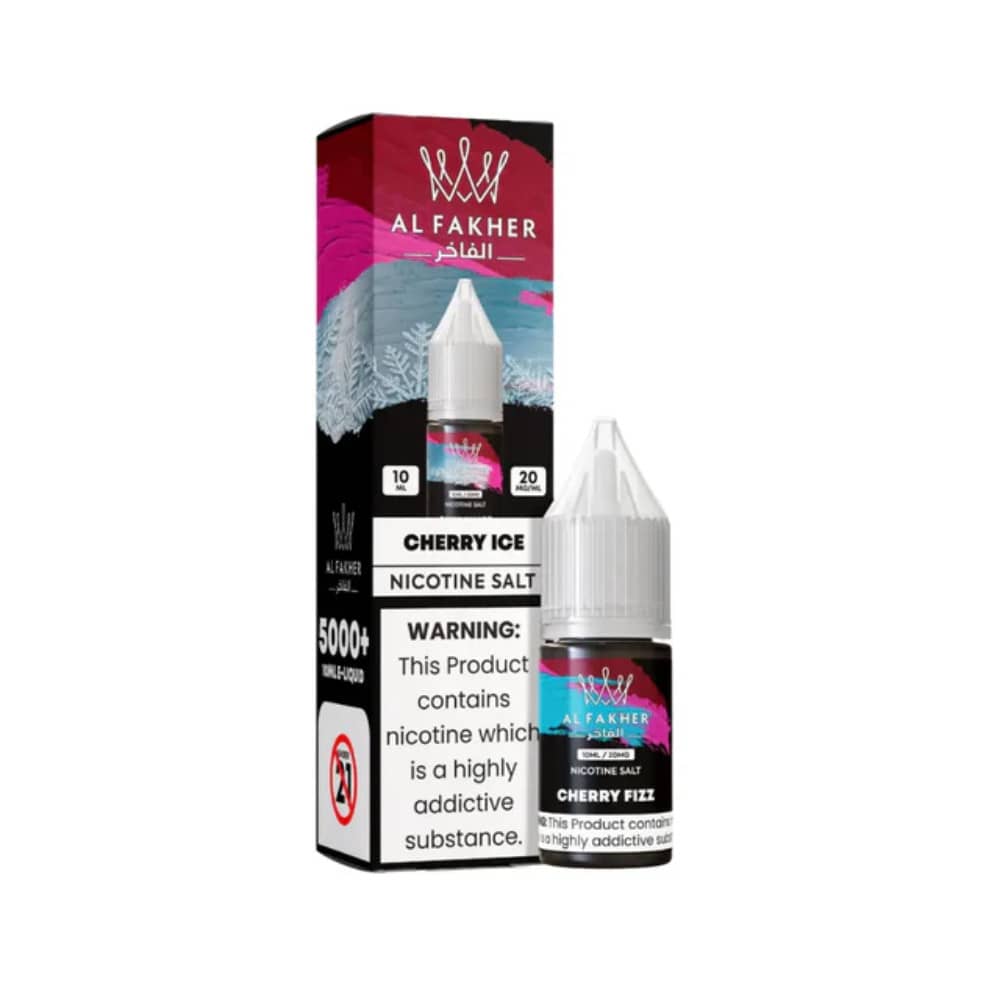Al Fakher Nic Salts e liquids 10ml Box of 10 Cherry Ice 20mg