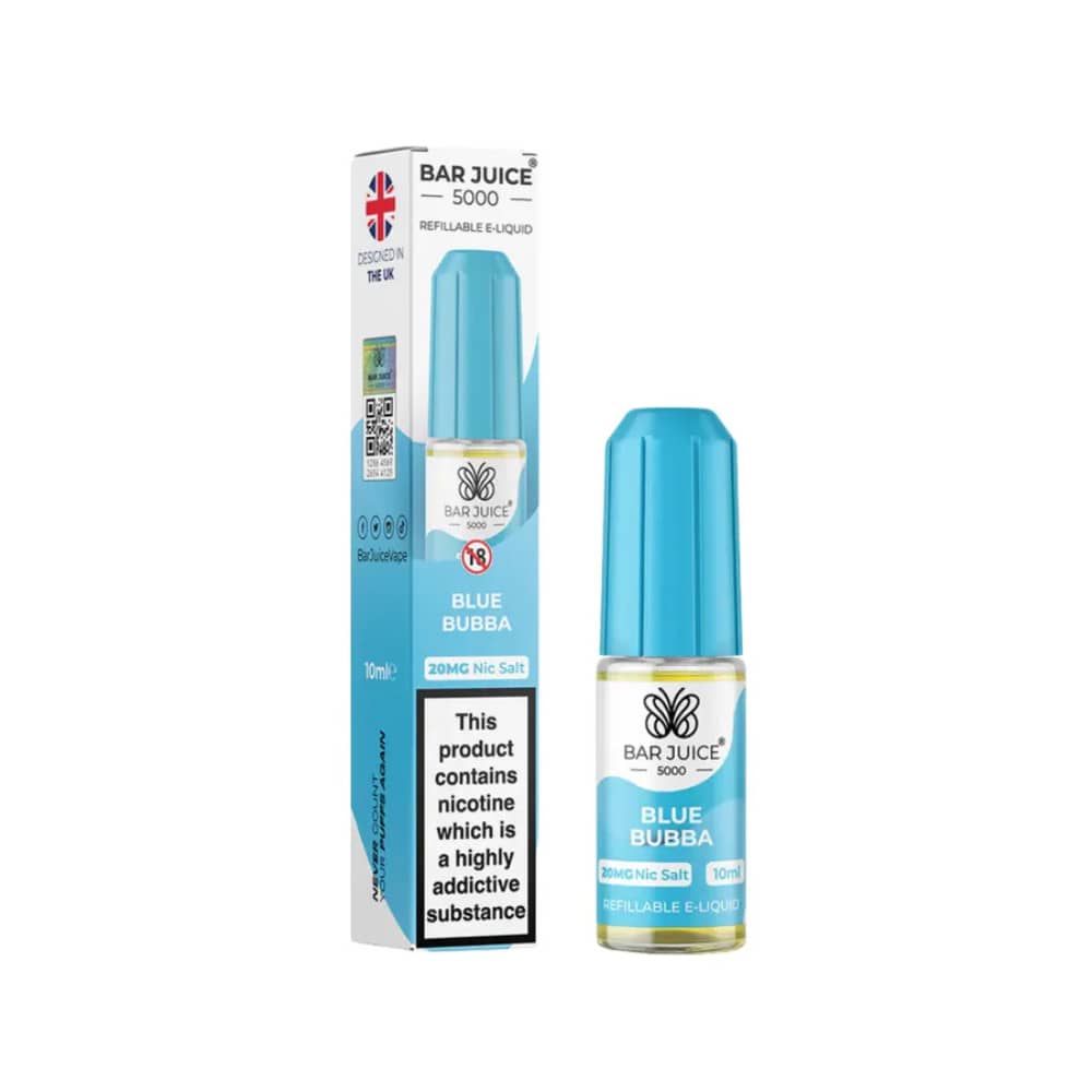 Bar Juice Nic Salts E-Liquids 10ml Box of 10 Blue Bubba 10mg