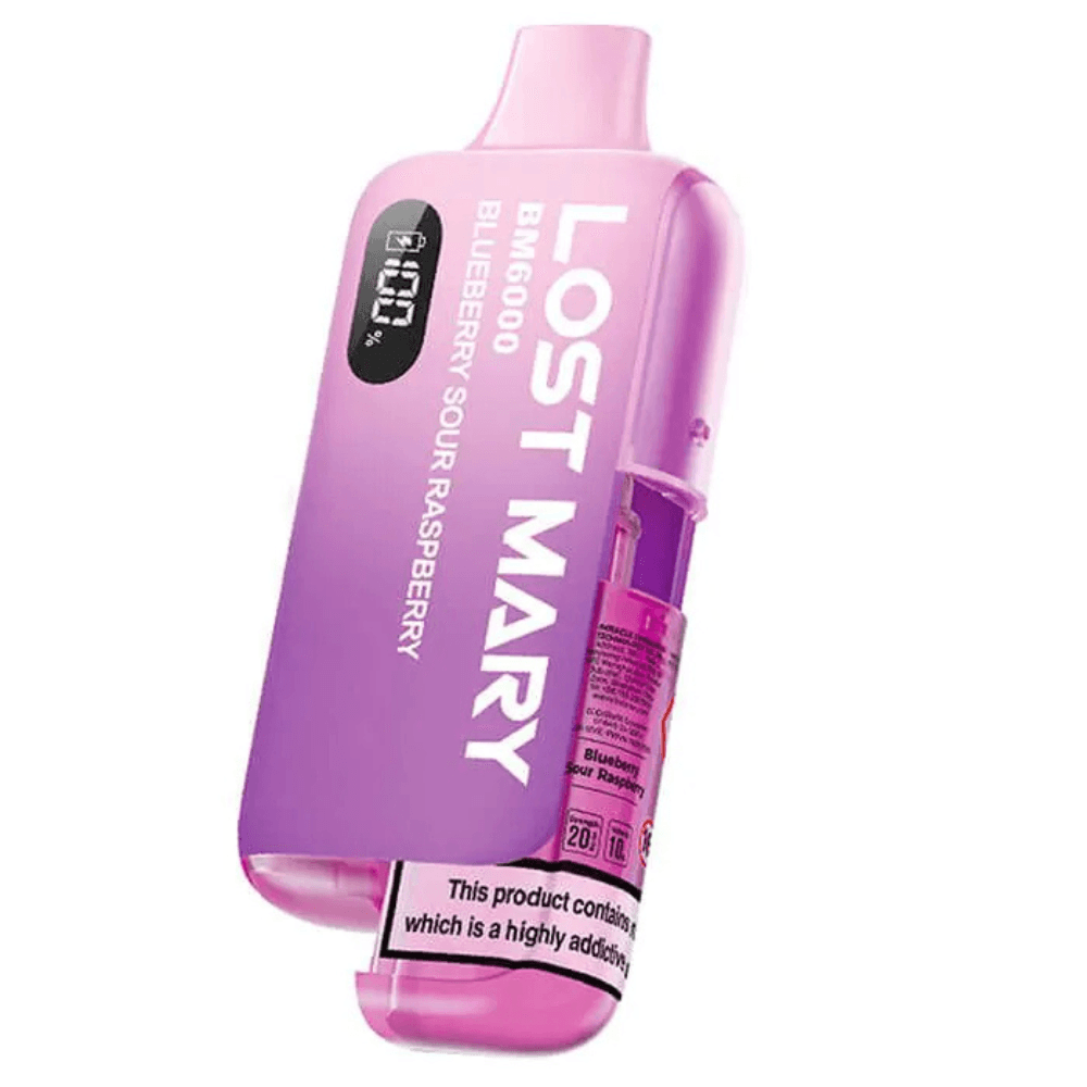 Lost Mary Bm6000 Vape Kit Box of 5 Blueberry Sour Raspberry