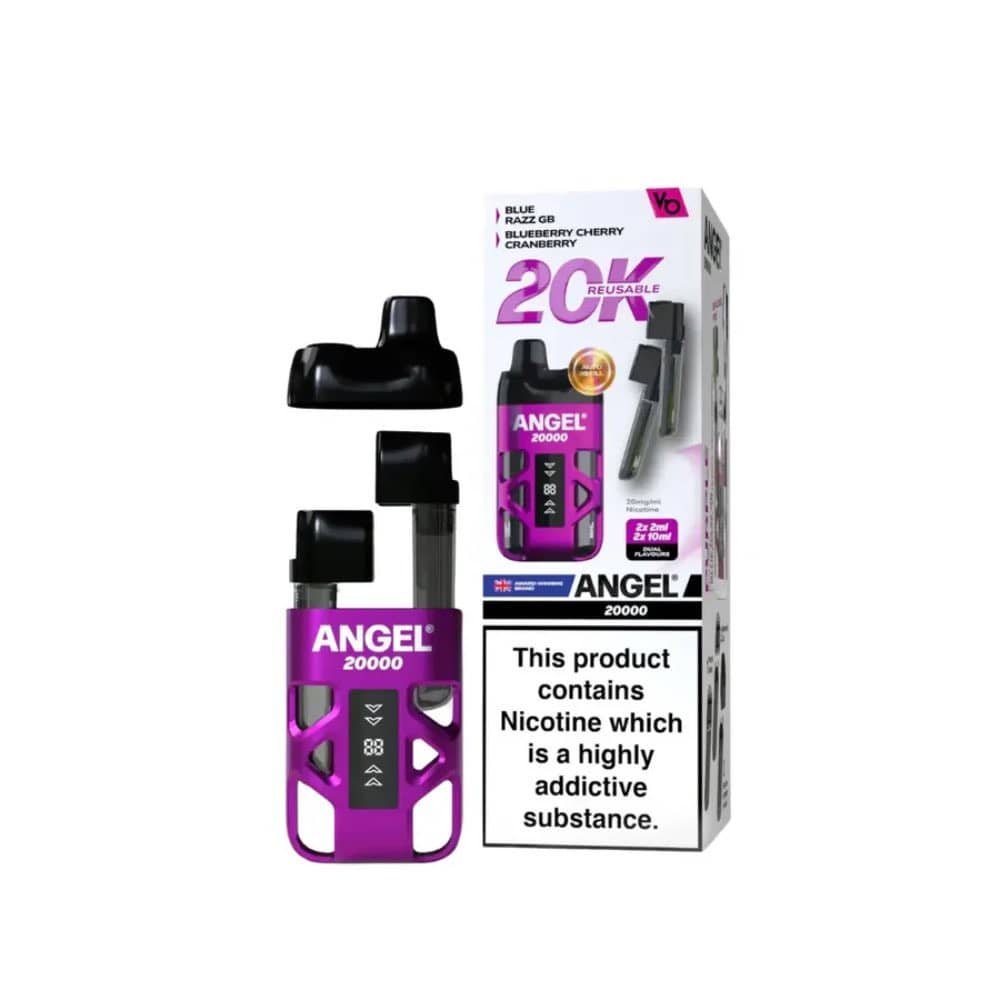 Angel 20k Prefilled Vape Kit Box of 5 Purple Edition