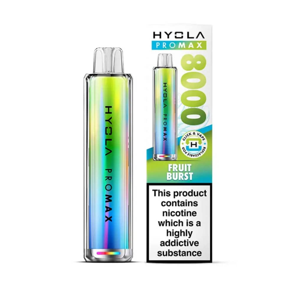 Hyola Pro Max 8000 Vape Kit Box of 5 Fruit Burst