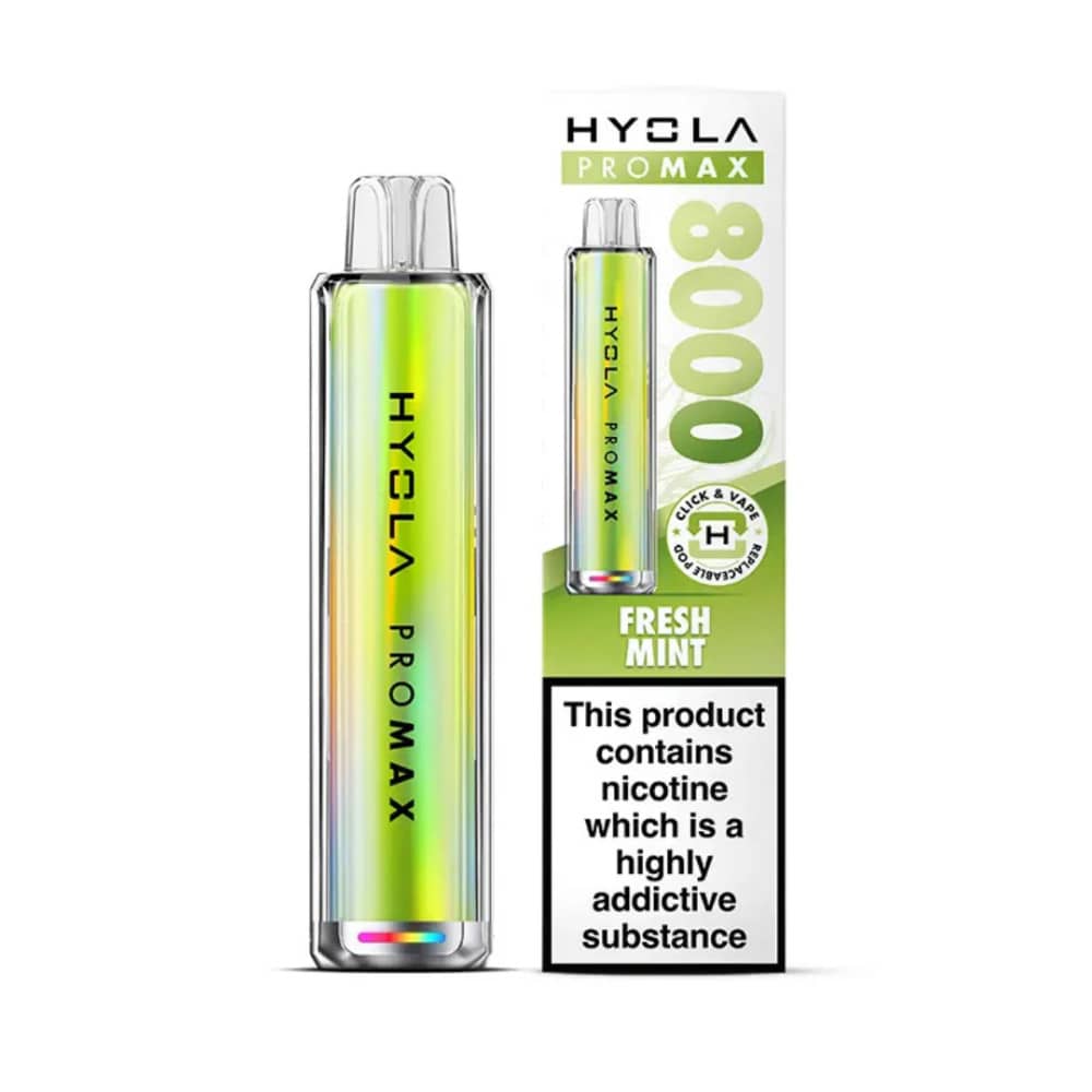 Hyola Pro Max 8000 Vape Kit Box of 5 Fresh Mint
