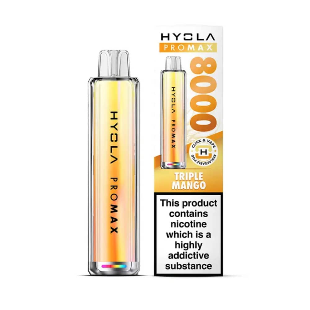 Hyola Pro Max 8000 Vape Kit Box of 5 Triple Mango