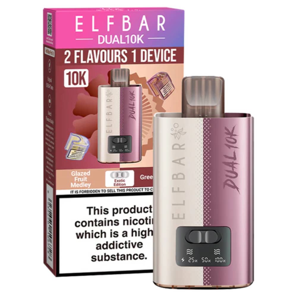 Elf Bar Dual 10k Vape Kit Box of 5 Exotic Edition