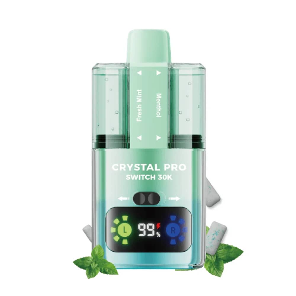 Crystal Pro Switch 30k Vape Kit Box of 5 Fresh Mint / Menthol