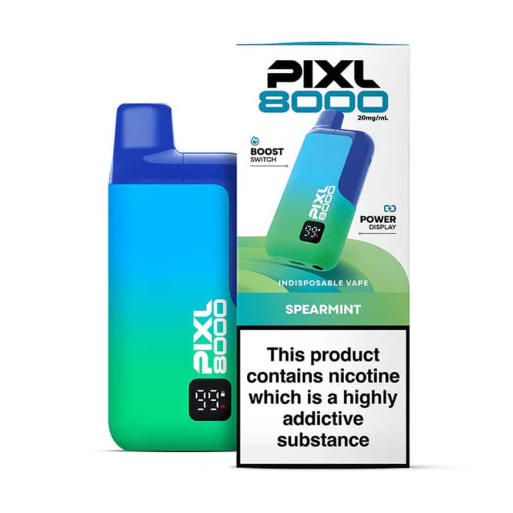 Pixl 8000 Prefilled Vape Kit Box of 5 Spearmint