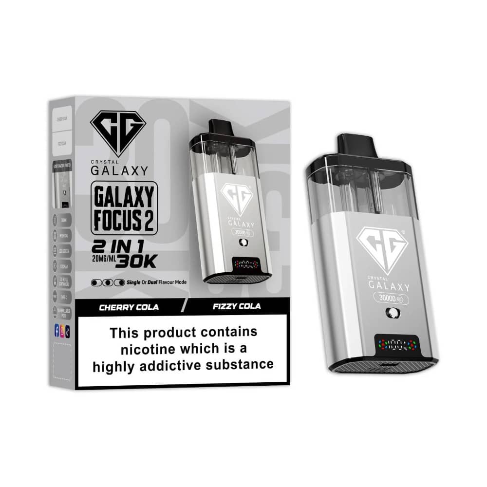 Crystal Galaxy 30k Focus 2 Vape Kit Box of 5 Cherry Cola/Fizzy Cola
