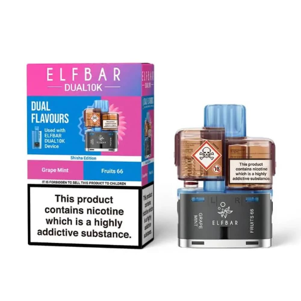 Elf Bar Dual 10k Pods Pack of 5 Shisha Edition