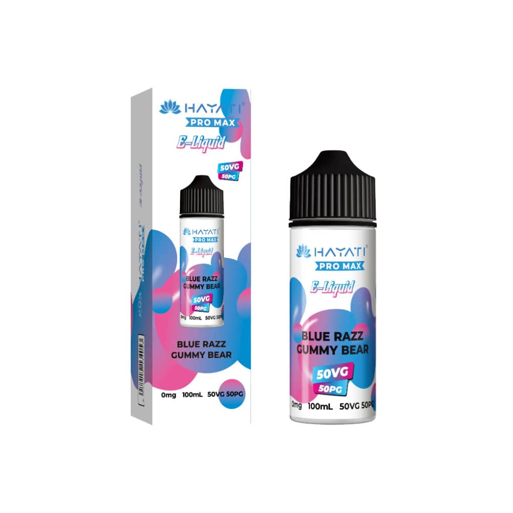 Hayati Pro Max 100ml E-Liquids 50/50 Blue Razz Gummy Bear