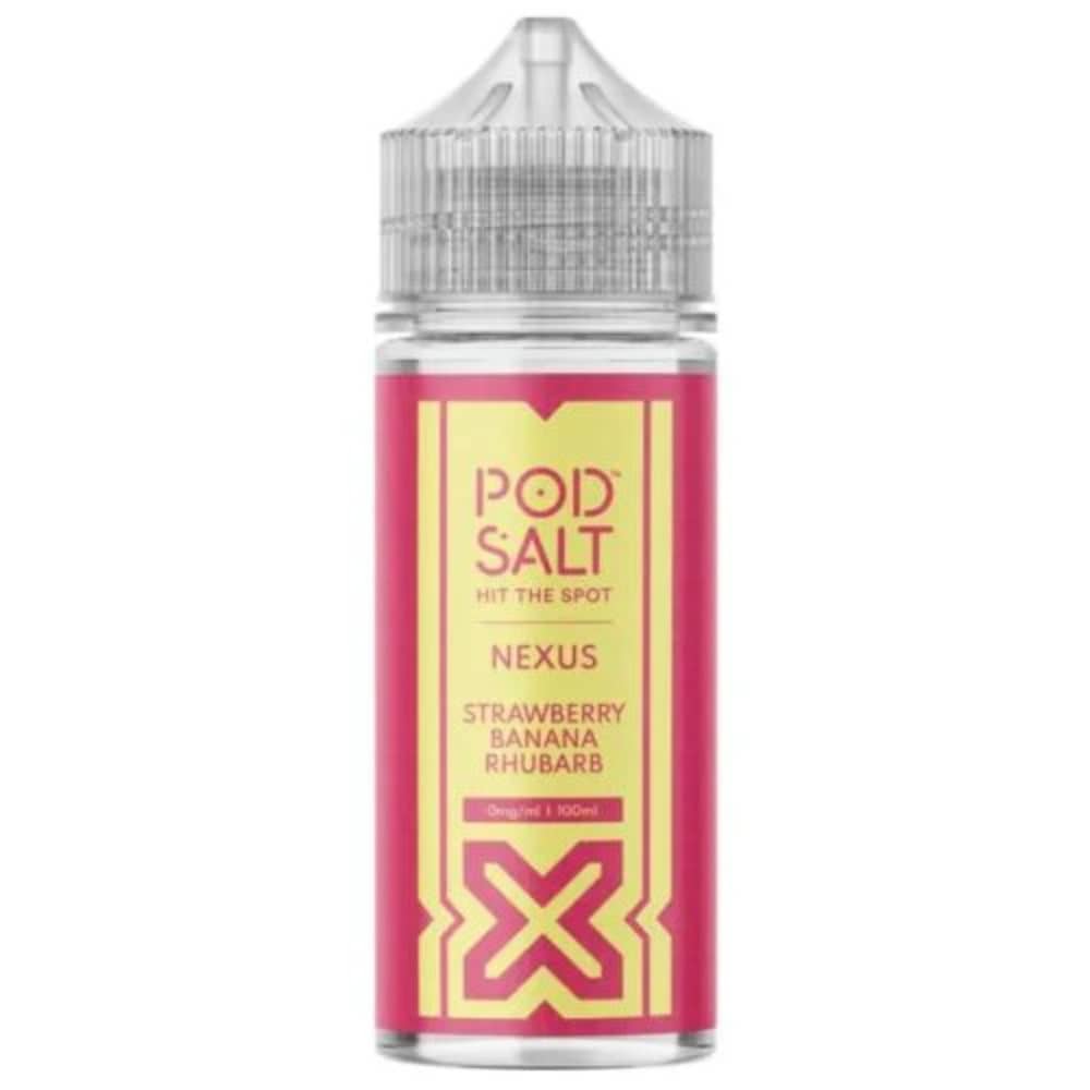 Pod Salt Nexus 100ml E-Liquids Strawberry Banana Rhubarb