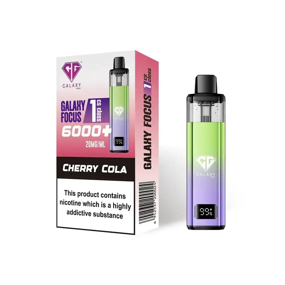 Crystal Galaxy Focus 6k Vape Kit Box of 5 Cherry Cola